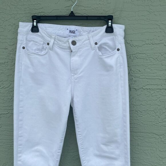 PAIGE Sz 31 Skyline Crop Hem Skinny Jeans - Picture 2 of 11